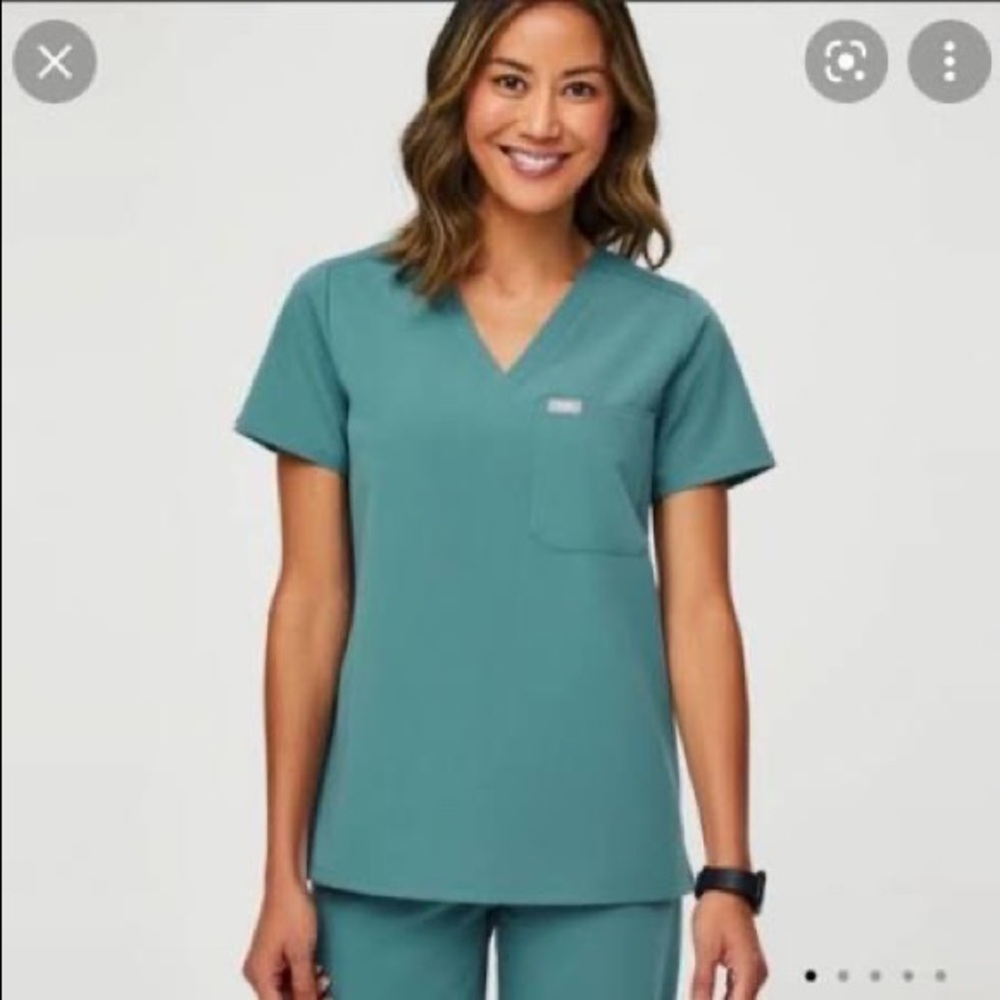 Figs Hydrogreen Catrina- One Pocket Scrub Top